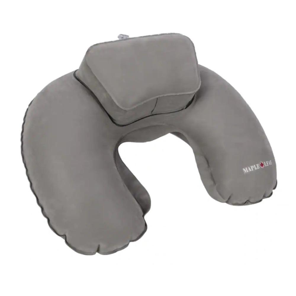 MAPLE LEAF TRAVEL ACCESSORIES Double Comfort Inflatable Travel Pillow